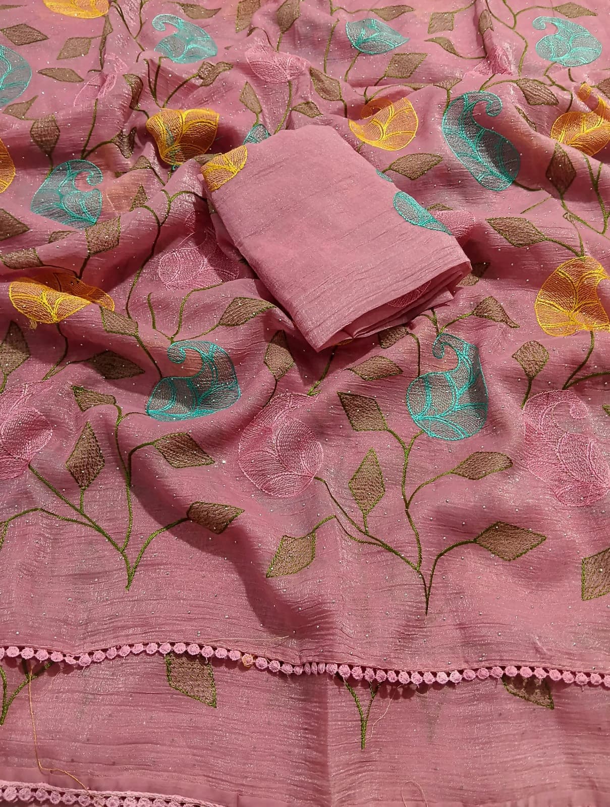Chiffon Embroidered Saree