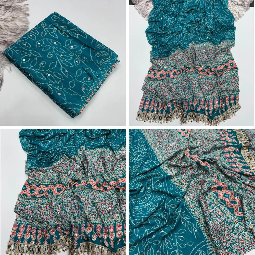 Viscose Silk Printed Saree