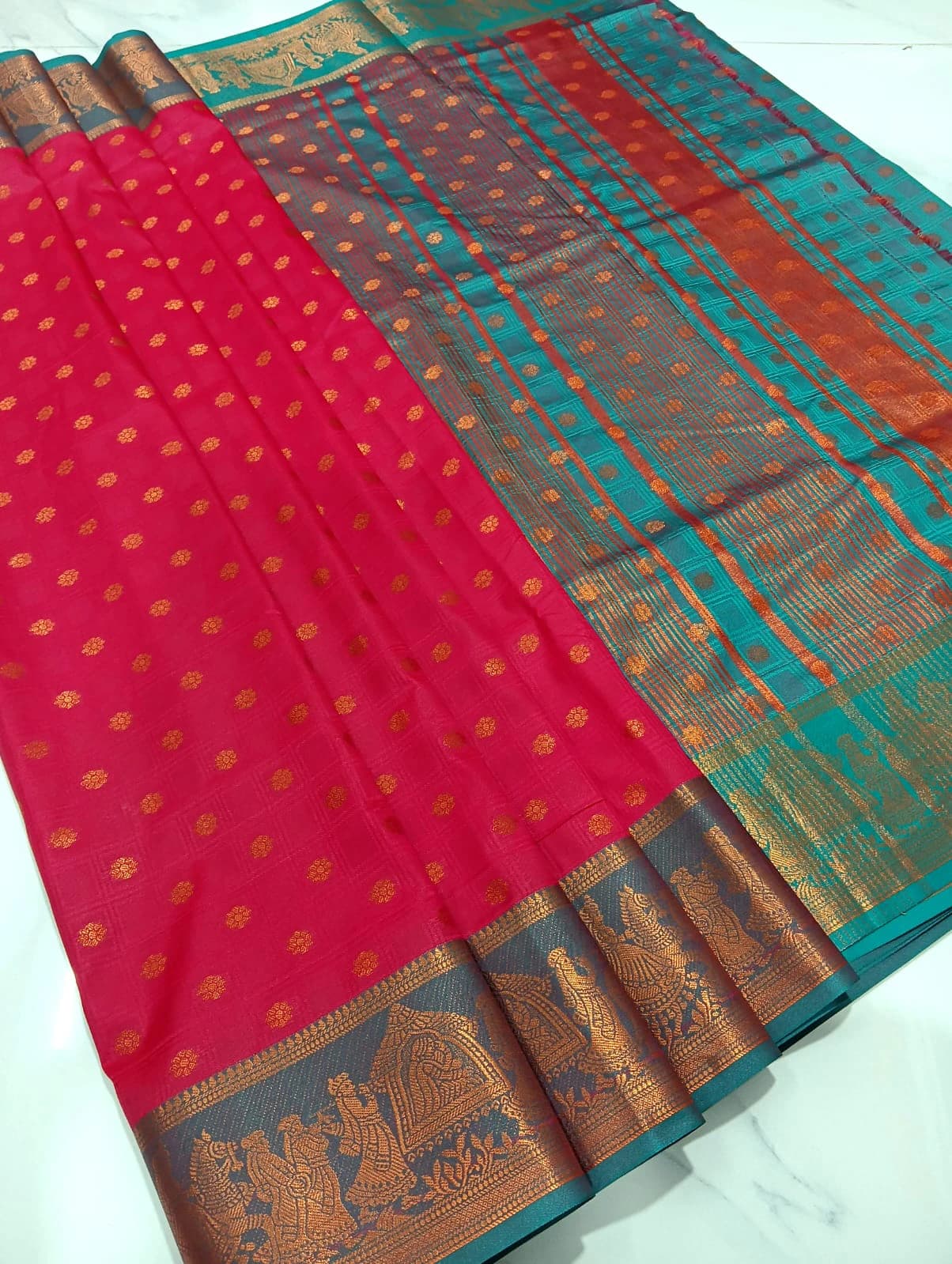 Soft Silk Zari Saree with Blouse