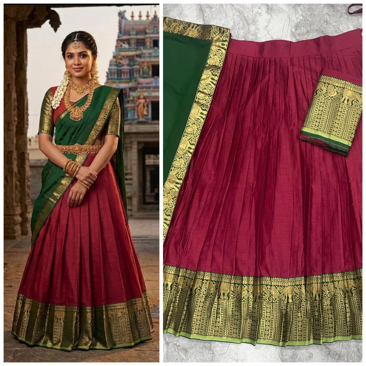 Kanci Cotton Silk Lehenga Set