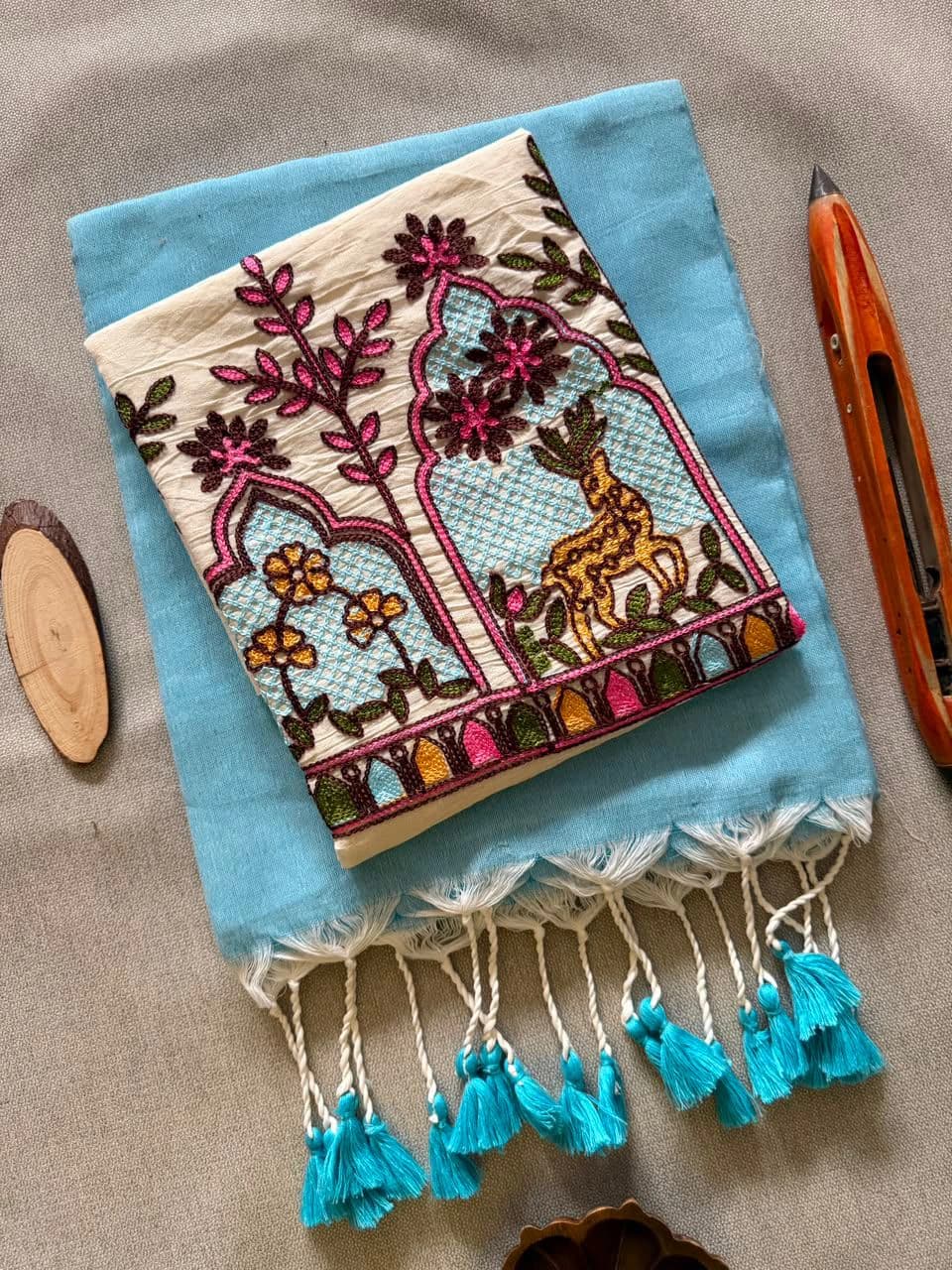 Handloom Khadi Cotton Saree