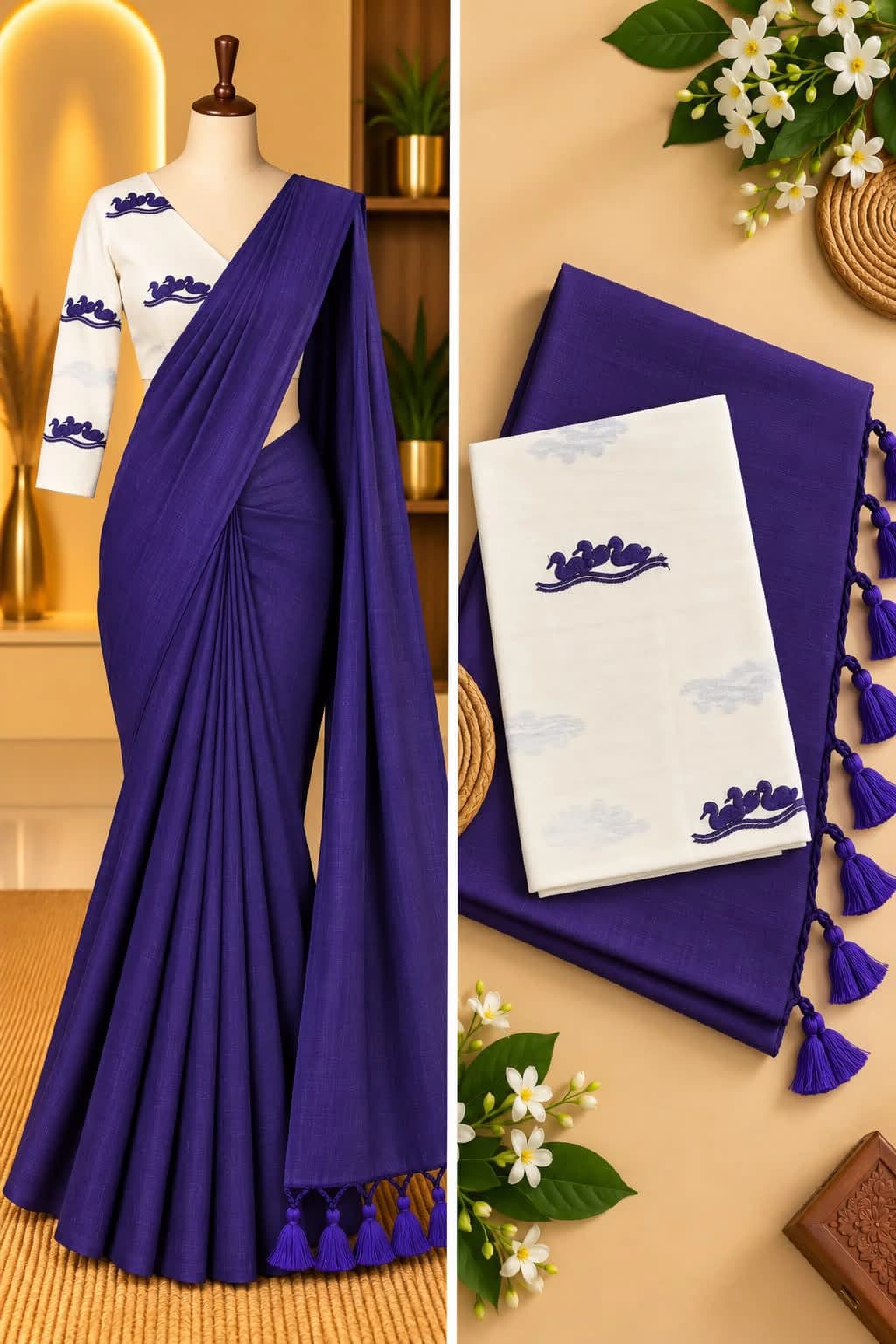 Handloom Khadi Cotton Saree