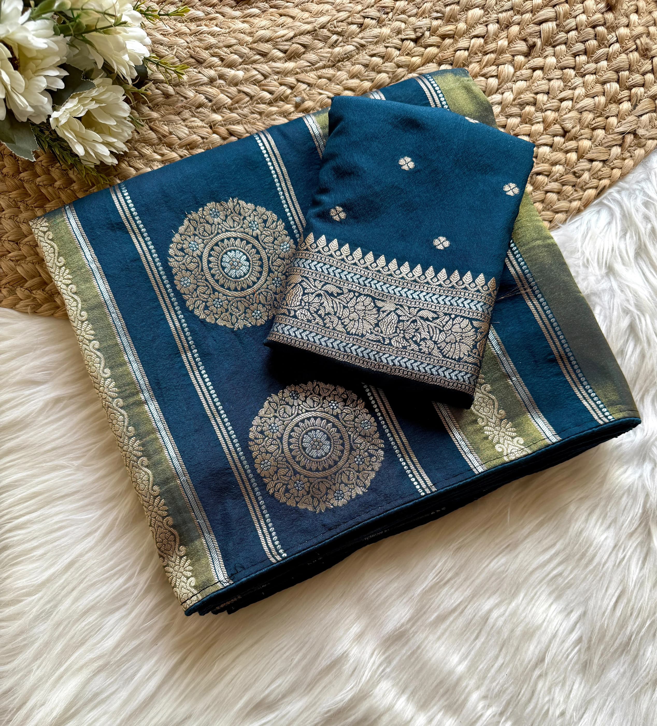 Khaddi Georgette Saree