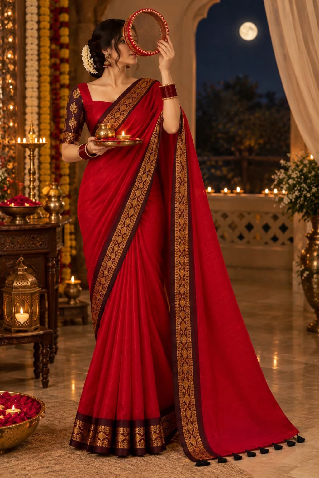 Mul Cotton Saree