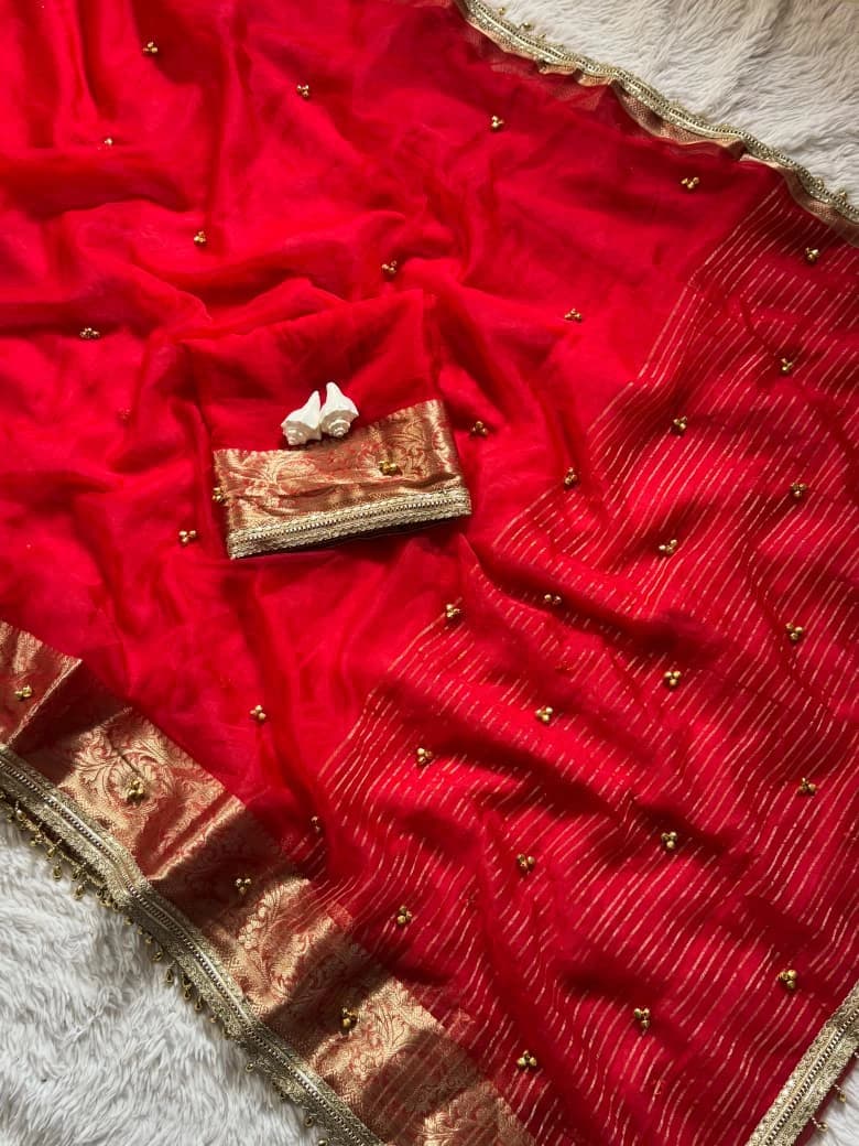 Tissue Silk Ghungroo Saree