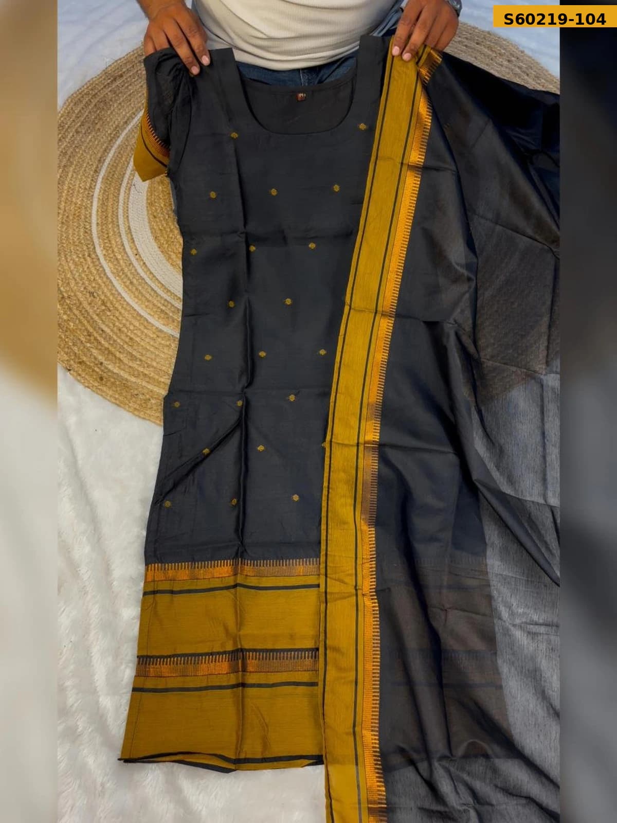 Kanchi Cotton Straight Kurti Set