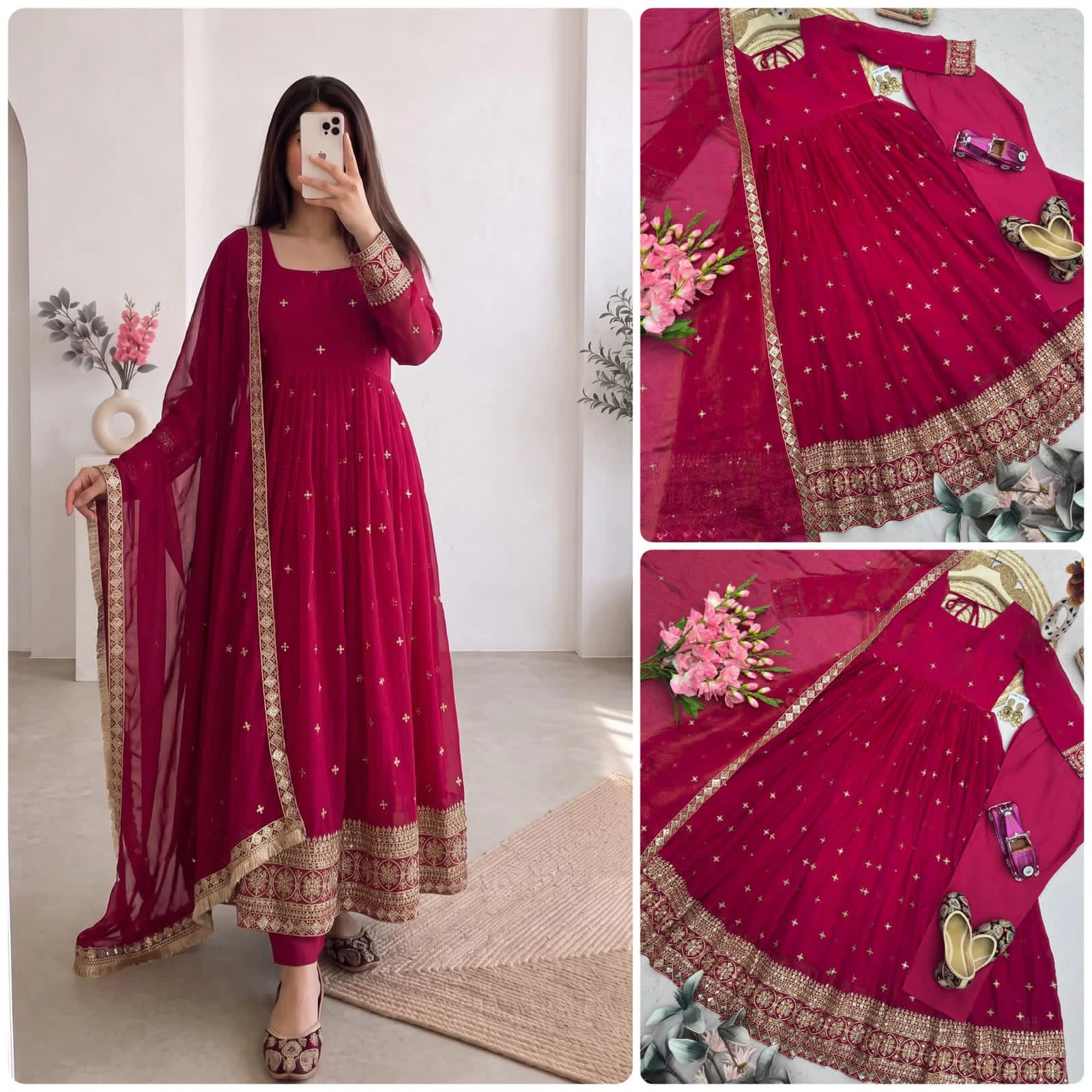 Heavy Fandy Silk Gown